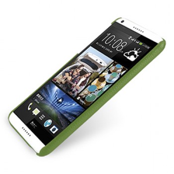 Кожаный чехол накладка серия Back Cover (нат. кожа) для HTC Desire 816 зеленая
