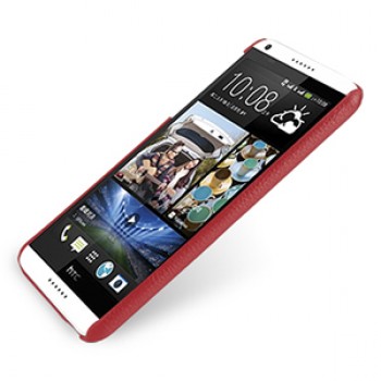 Кожаный чехол накладка серия Back Cover (нат. кожа) для HTC Desire 816 красная