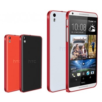 Металлический бампер для HTC Desire 816 Красный
