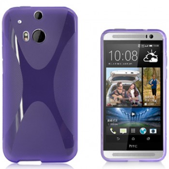 Силиконовый чехол X для HTC One 2 Фиолетовый
