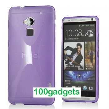 Силиконовый чехол X для HTC One Max Фиолетовый