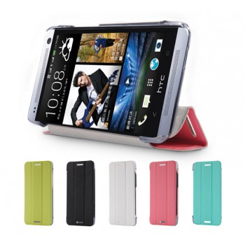 Чехол флип подставка сегментарный для HTC One Mini
