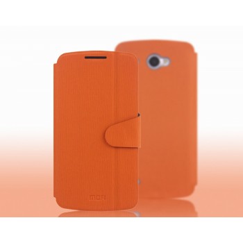Чехол флип подставка для Lenovo IdeaPhone S920 Оранжевый