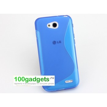 Силиконовый чехол S для LG L90 Голубой