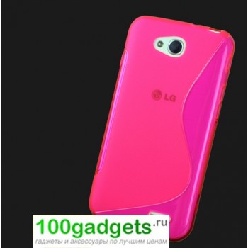 Силиконовый чехол S для LG L90 Розовый