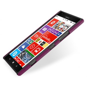 Кожаный чехол Back Cover (нат. кожа) для Nokia Lumia 1520 фиолетовый
