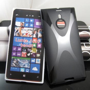 Силиконовый чехол X для Nokia Lumia 1520 Черный