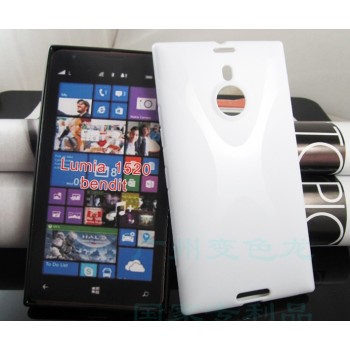 Силиконовый чехол X для Nokia Lumia 1520 Белый