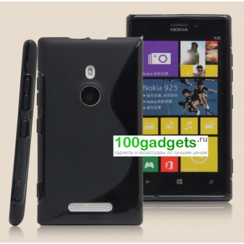 Силиконовый чехол S для Nokia Lumia 925 Черный