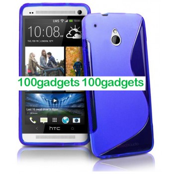 Силиконовый чехол S для HTC One Mini Синий