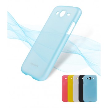 Пластиковый ультратонкий чехол для Samsung Galaxy Mega 5.8 GT-I9152 Голубой