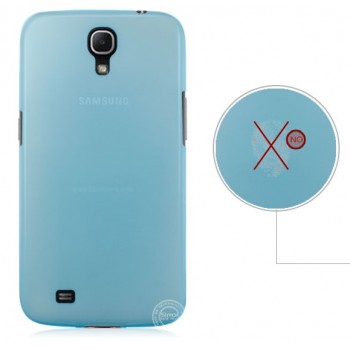 Пластиковый ультратонкий чехол для Samsung Galaxy Mega 6.3 GT-I9200 Голубой
