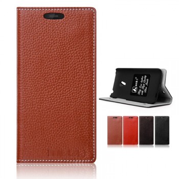 Кожаный чехол портмоне подставка (нат. кожа) для Meizu MX3
