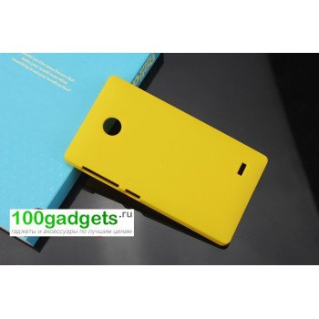 Пластиковый чехол для Nokia X Желтый