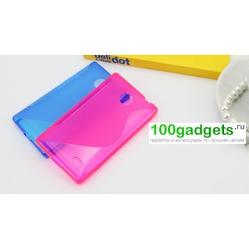 Силиконовый чехол S для Nokia X Розовый
