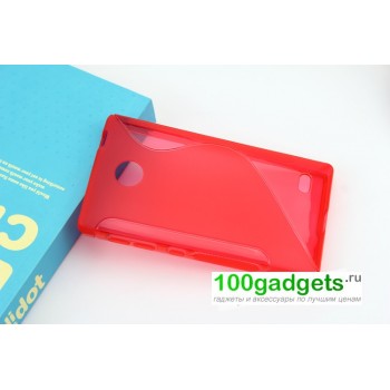 Силиконовый чехол S для Nokia X Красный