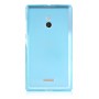 Силиконовый матовый полупрозрачный чехол для Nokia XL, цвет Голубой