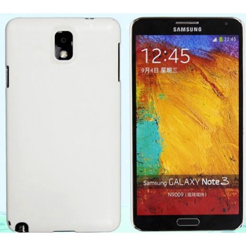 Пластиковый чехол с кожаным покрытием серия Leather Pretender для Samsung Galaxy Note 3 Белый