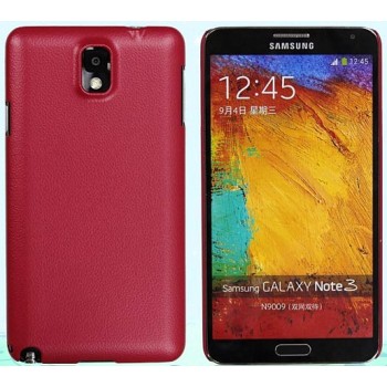 Пластиковый чехол с кожаным покрытием серия Leather Pretender для Samsung Galaxy Note 3 Красный
