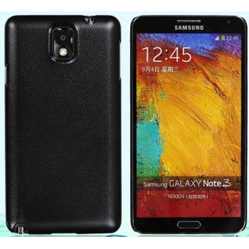 Пластиковый чехол с кожаным покрытием серия Leather Pretender для Samsung Galaxy Note 3 Черный