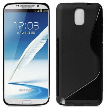 Силиконовый S чехол для Samsung Galaxy Note 3 Черный