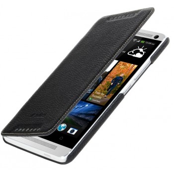 Кожаный чехол книжка горизонтальная для HTC One Max