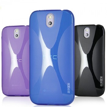 Силиконовый чехол X для HTC One Mini Фиолетовый