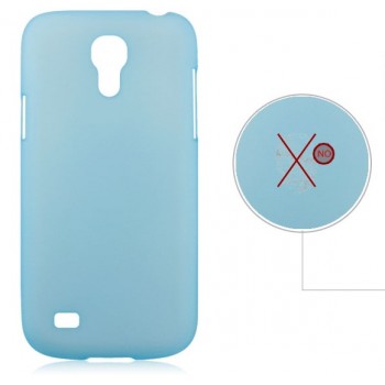 Пластиковый ультратонкий чехол для Samsung Galaxy S4 Mini Голубой