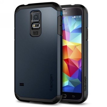 Чехол силикон/поликарбонат премиум серия D-Color для Samsung Galaxy S5 Синий