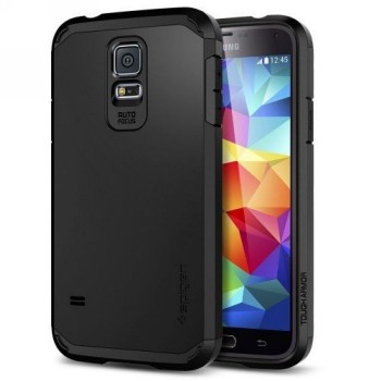 Чехол силикон/поликарбонат премиум серия D-Color для Samsung Galaxy S5 Черный