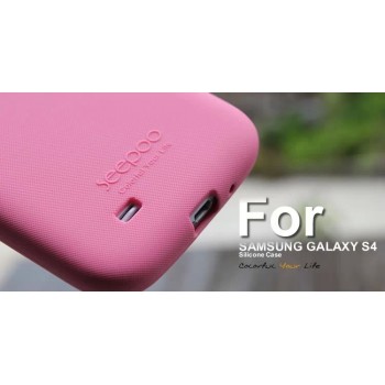 Силиконовый софт-тач премиум чехол для Samsung Galaxy S5 Розовый