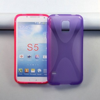 Силиконовый чехол X для Samsung Galaxy S5 Фиолетовый