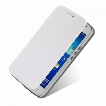Чехол флип подставка водоотталкивающий для Samsung Galaxy Grand 2 Duos Белый