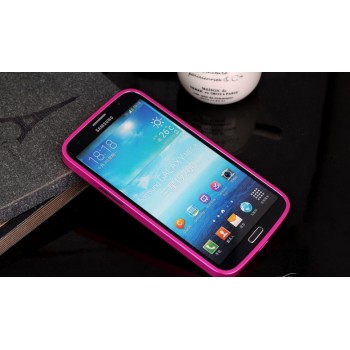 Металлический чехол серия Full Cover для Samsung Galaxy Mega 6.3 Розовый