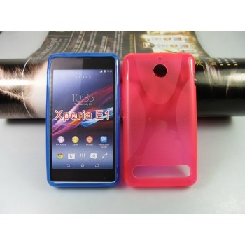 Силиконовый чехол X для Sony Xperia E1 Розовый