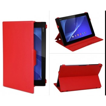 Чехол подставка текстурный для Sony Xperia Z2 Tablet Красный