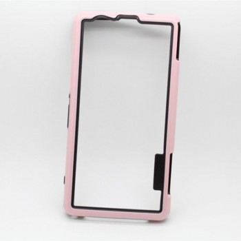 Силиконовый усиленный бампер для Sony Xperia Z1 Compact Розовый