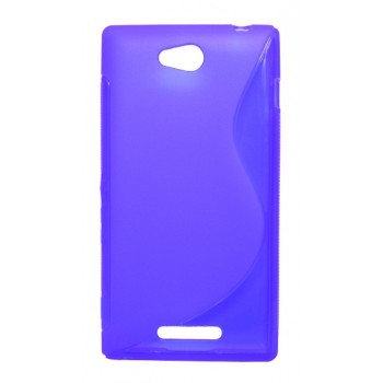 Силиконовый чехол S для Sony Xperia C Фиолетовый