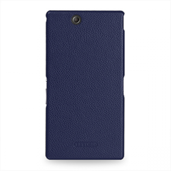 Накладка кожаная Back Cover (нат. кожа) для Sony Xperia Z Ultra синяя