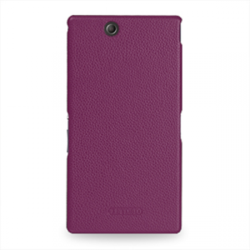 Накладка кожаная Back Cover (нат. кожа) для Sony Xperia Z Ultra фиолетовая