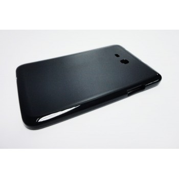 Силиконовый матовый полупрозрачный чехол для Samsung Galaxy Tab 3 Lite Синий