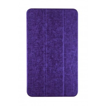 Текстурный чехол флип подставка сегментарный для ASUS MEMO Pad 8 Фиолетовый