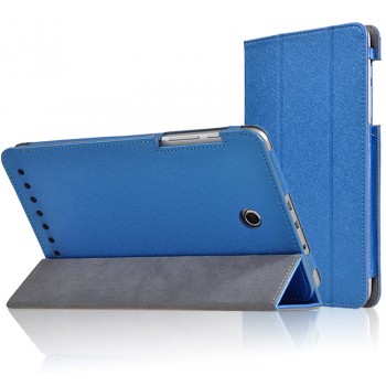 Сегментарный текстурный чехол подставка с рамочной защитой для Acer Iconia Tab 8 A1-840 Синий