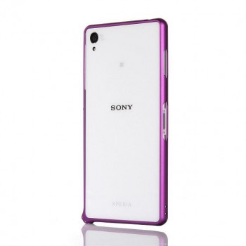 Металлический бампер для Sony Xperia C4 Фиолетовый