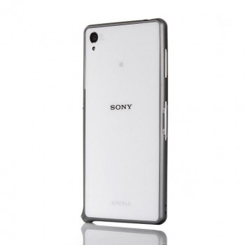 Металлический бампер для Sony Xperia C4 Серый