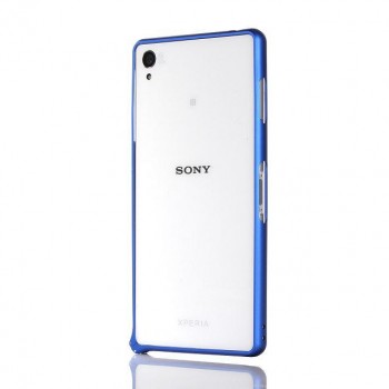 Металлический бампер для Sony Xperia C4 Синий
