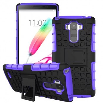Силиконовый чехол экстрим защита для LG G4 Stylus Фиолетовый
