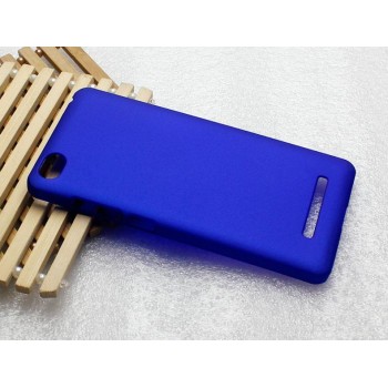 Пластиковый матовый металлик чехол для Xiaomi Mi4c Синий