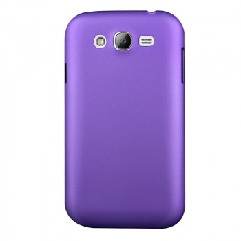 Пластиковый матовый непрозрачный чехол для Samsung Galaxy Grand Фиолетовый