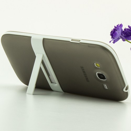 Двухкомпонентный силиконовый чехол с пластиковым каркасом-подставкой для Samsung Galaxy Grand